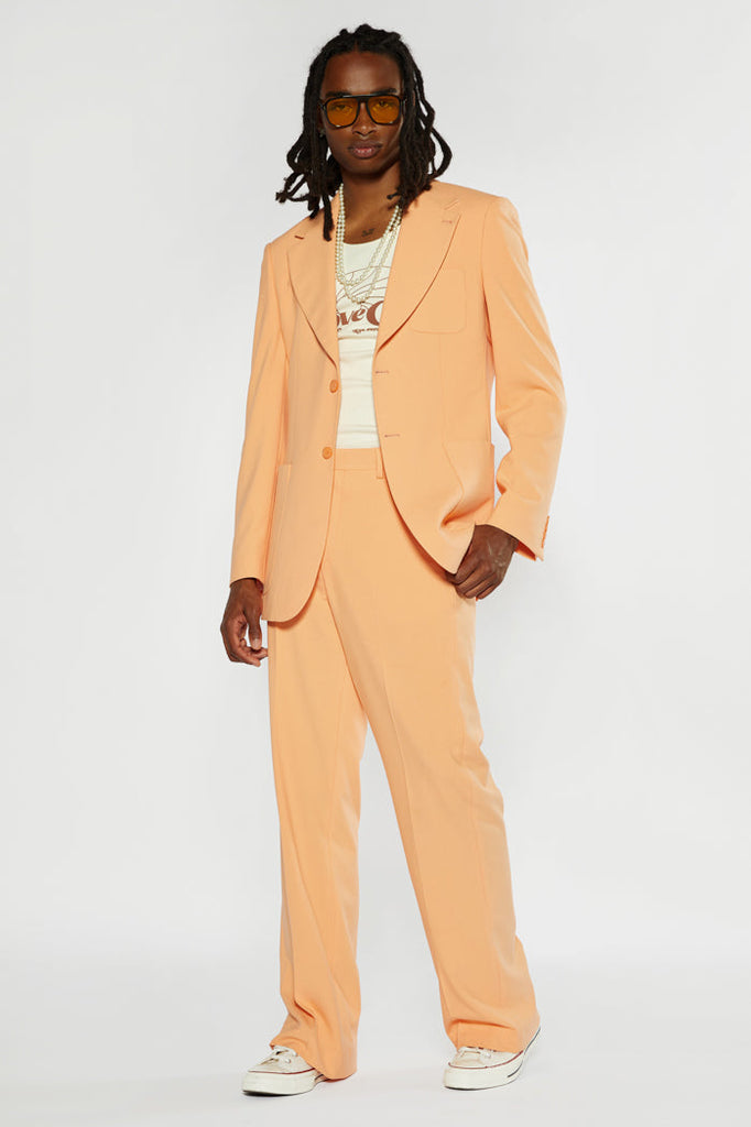 Light Orange Printed Cotton Un-Stitched Suit Set | Meera-516-007 |  Cilory.com
